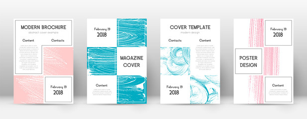 Cover page design template. Business brochure layo