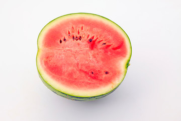 Watermelon profile in a white background