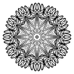 Vector Floral mandala. Vintage decorative elements. Vector illustration.