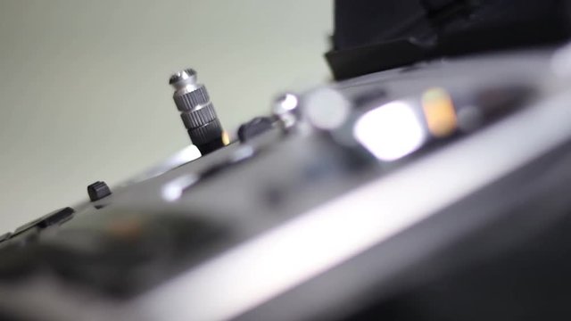 Close-Up Of The Drone Quadcopter Remote Controller