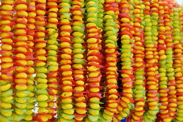 Candy Necklace hang in thailand market