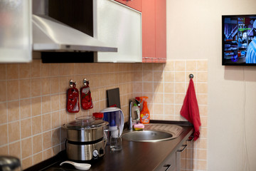 The interior of the kitchen in Russia