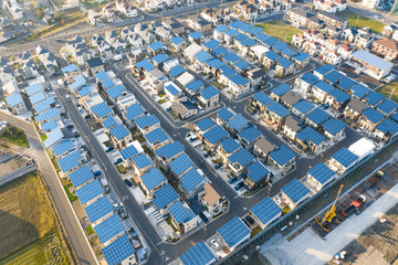 Fototapeta premium 住宅地 空撮