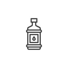 Oil bottle outline icon. linear style sign for mobile concept and web design. olive oil package simple line vector icon. Symbol, logo illustration. Pixel perfect vector graphics