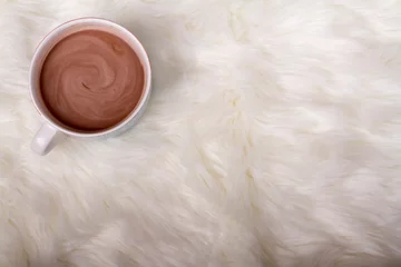 Fotobehang A mug of hot chocolate or cocoa © sjhuls