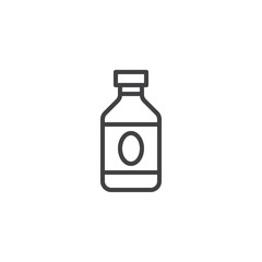 Soda drink bottle outline icon. linear style sign for mobile concept and web design. Water bottle simple line vector icon. Symbol, logo illustration. Pixel perfect vector graphics
