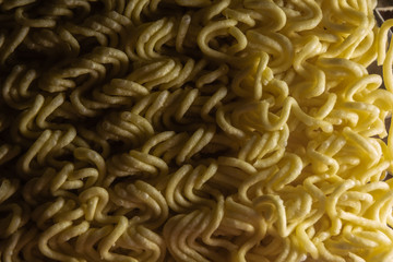 Noodles noodles close-up without water. Item Structure
