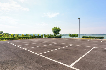 Parking lot in public areas