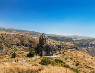 Fototapeta premium Armenia, Church of the 11th century Vahramashen near the fortress Amberd