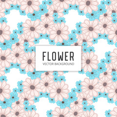 Trendy Seamless Floral Pattern in Vector illustration
