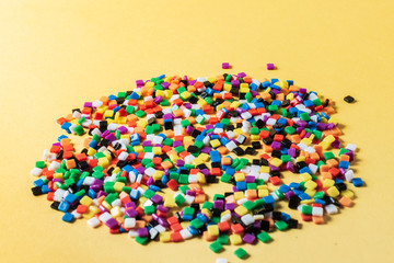 view from above the background with colorful small mosaic.