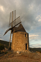 Windmühle bei Ramatuelle, Provence, Frankreich