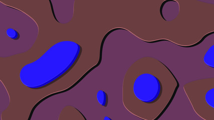 Background in paper style. Of multi-colored details.