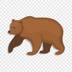 Brown bear icon. Cartoon of brown bear vector icon for web design  
