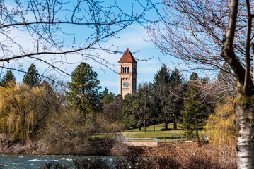 Fototapeta premium Spokane Riverfront Park