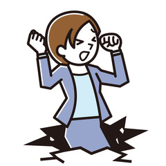 ビジネスウーマン　落ちる