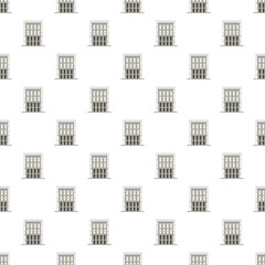Outside house pattern seamless vector repeat for any web design
