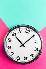 Wall Clock on color background