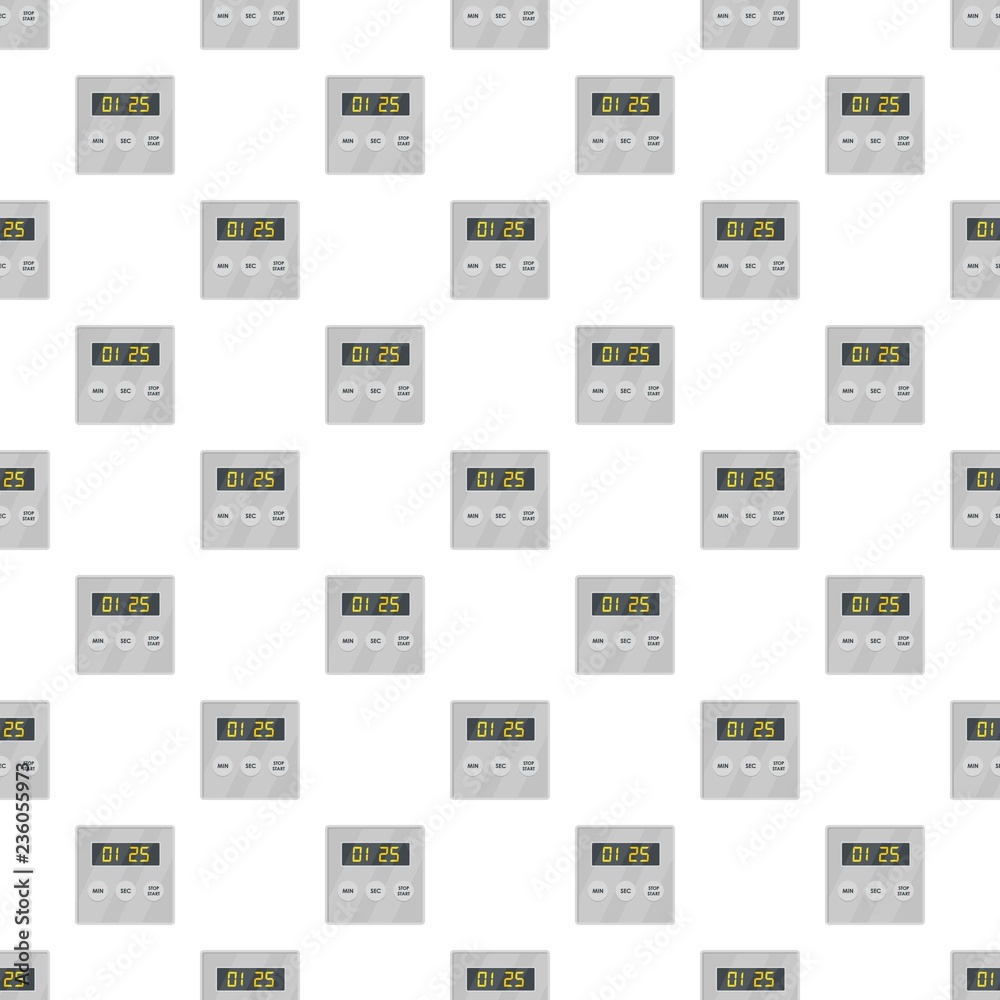 Poster display timer pattern seamless vector repeat for any web design