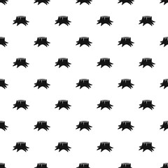 Young tree stump pattern seamless vector repeat geometric for any web design