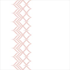 Linear Strokes Fern Seamless Vertical Border