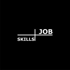 Job Skills sign or logo on dark background
