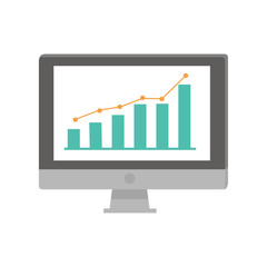 ビジネスイメージ　パソコン　イラスト