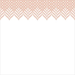 Interlocked Fern Seamless Horizontal Border