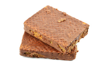wafer chocolate isolated / crispy snacks wafer