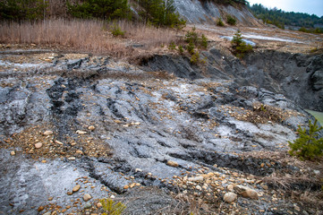 Landslide in an old quarry