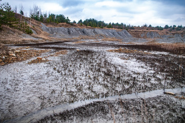 Abandoned quarry potash salt