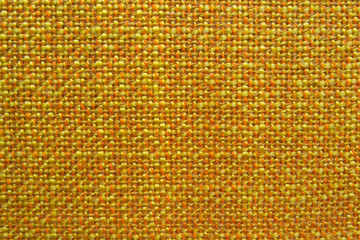 Gold, yellow canvas, bast mat, fabric rough, wattled.  Background.