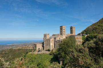 The Romanesque abbey of Sant Pere de Rodes. Girona, Catalonia