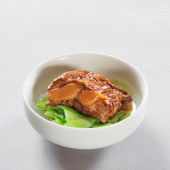 A small bowl of Japanese pork