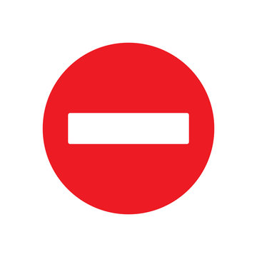 No Entry Sign Vector