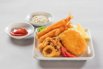 Japanese Fried pork and tempura