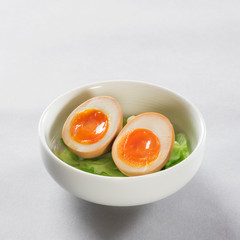 Japanese Lizzie boiled eggs