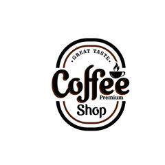 Vintage Coffee Shop Logos Vector