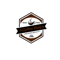 Vintage Coffee Shop Logos Vector