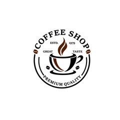 Vintage Coffee Shop Logos Vector
