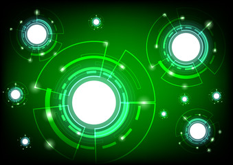 Abstract sphere shape of global network and technology concept for the future background