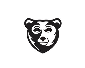 Bear head logo symbol