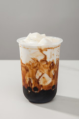 Brown sugar pearl bean milk