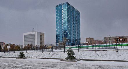 cloudy day in Novosibirsk