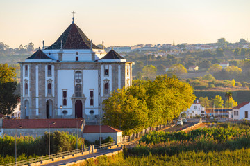 Obidos, Portugal. Church of the Senhor do Jesus da Pedra Sanctuary. 18th century Baroque...