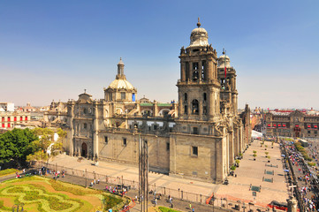 Mexico, Mexico City, The Metropolitan Cathedral of the Assumption of Mary.