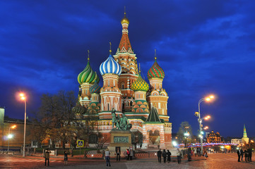 Russia, Moscow, Saint Basil's Cathedral, Red Square.