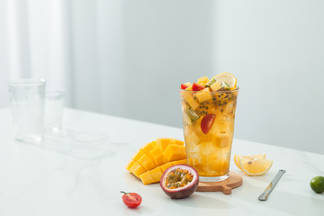 Mango passion fruit tea