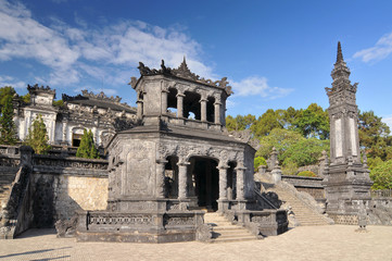 Vietnam, Hue, Tomb of Emperor Khai Dinh in Hue, Vietnam.