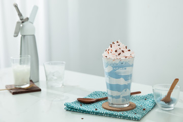 Mount Fuji snow top milk tea